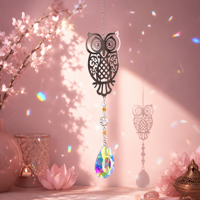 Attrape-soleil Chouette - Une touche de lumière et d'harmonie