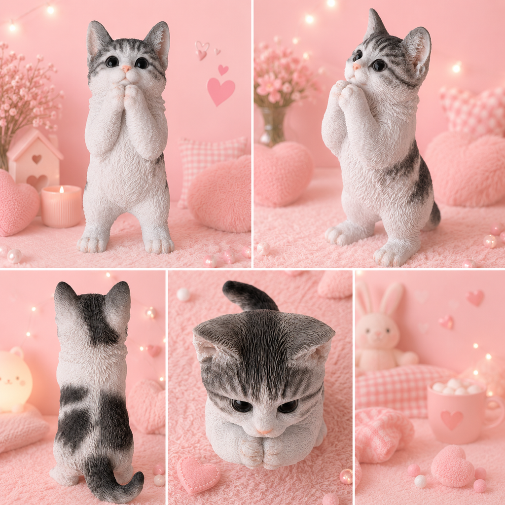 Chat debout (15x9,7x23 cm)