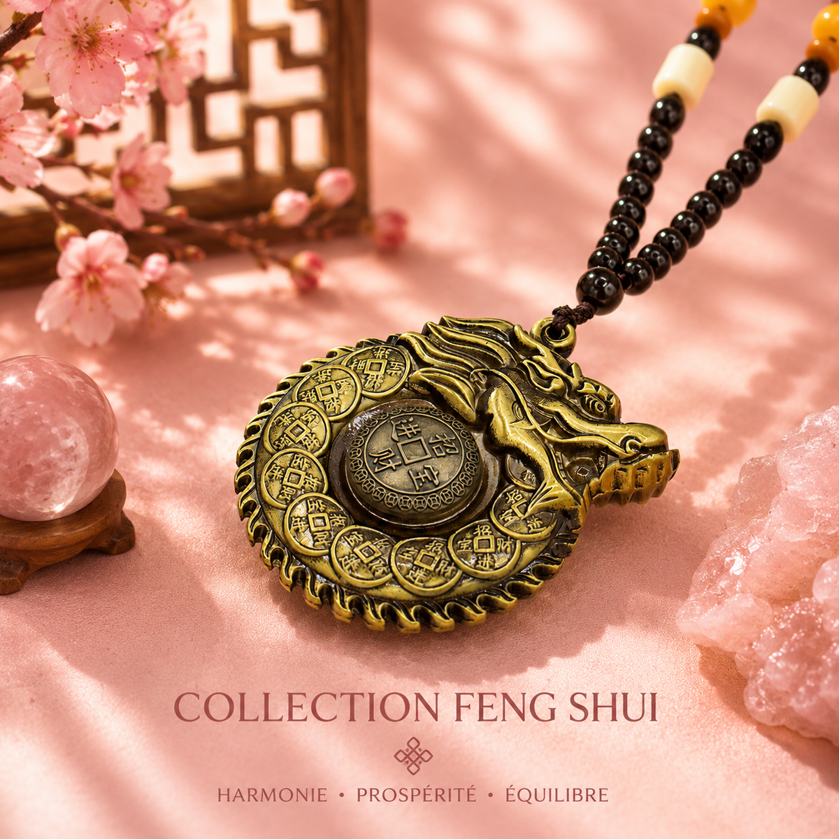 Suspension Feng shui – Encerclement du dragon - Gardien