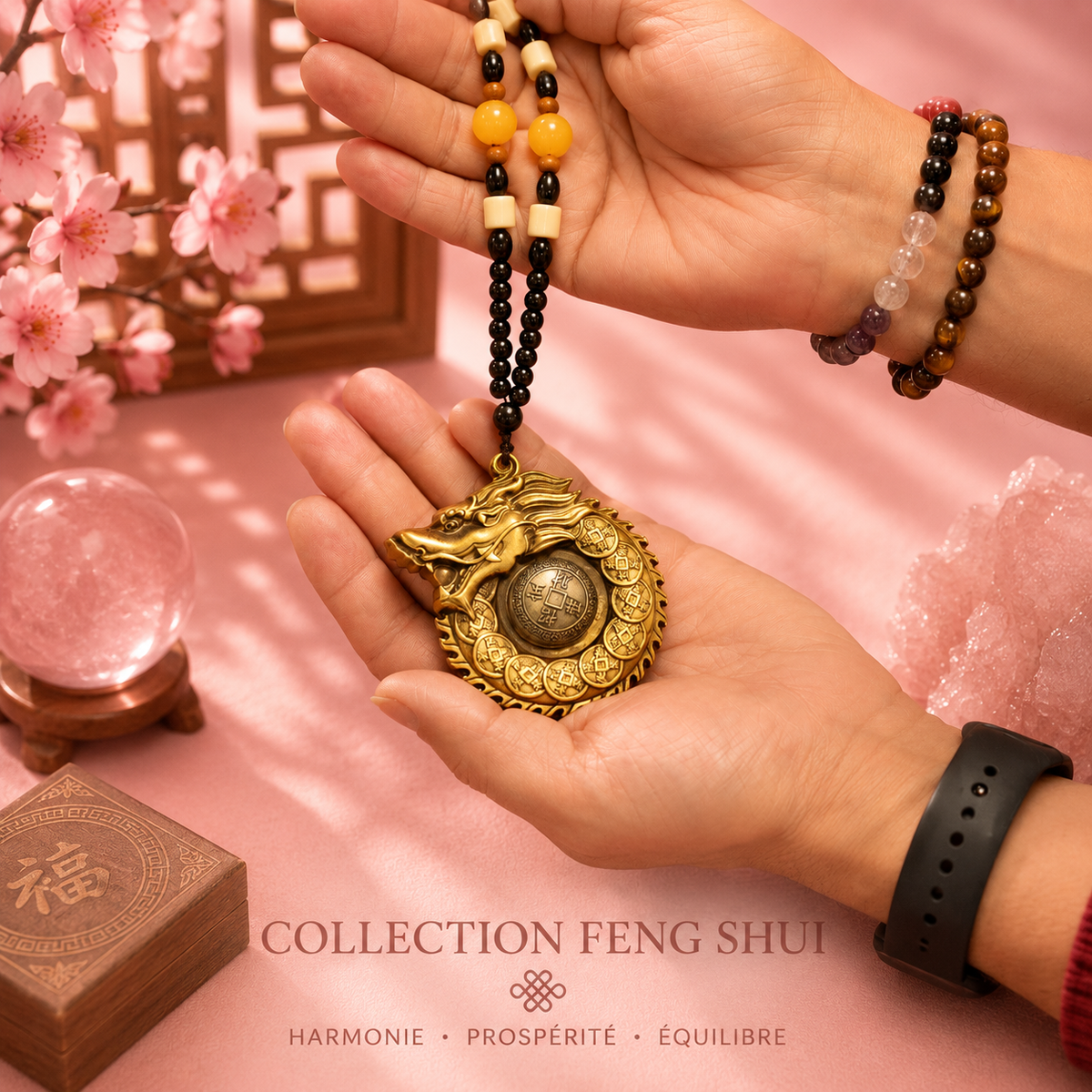 Suspension Feng shui – Encerclement du dragon - Gardien