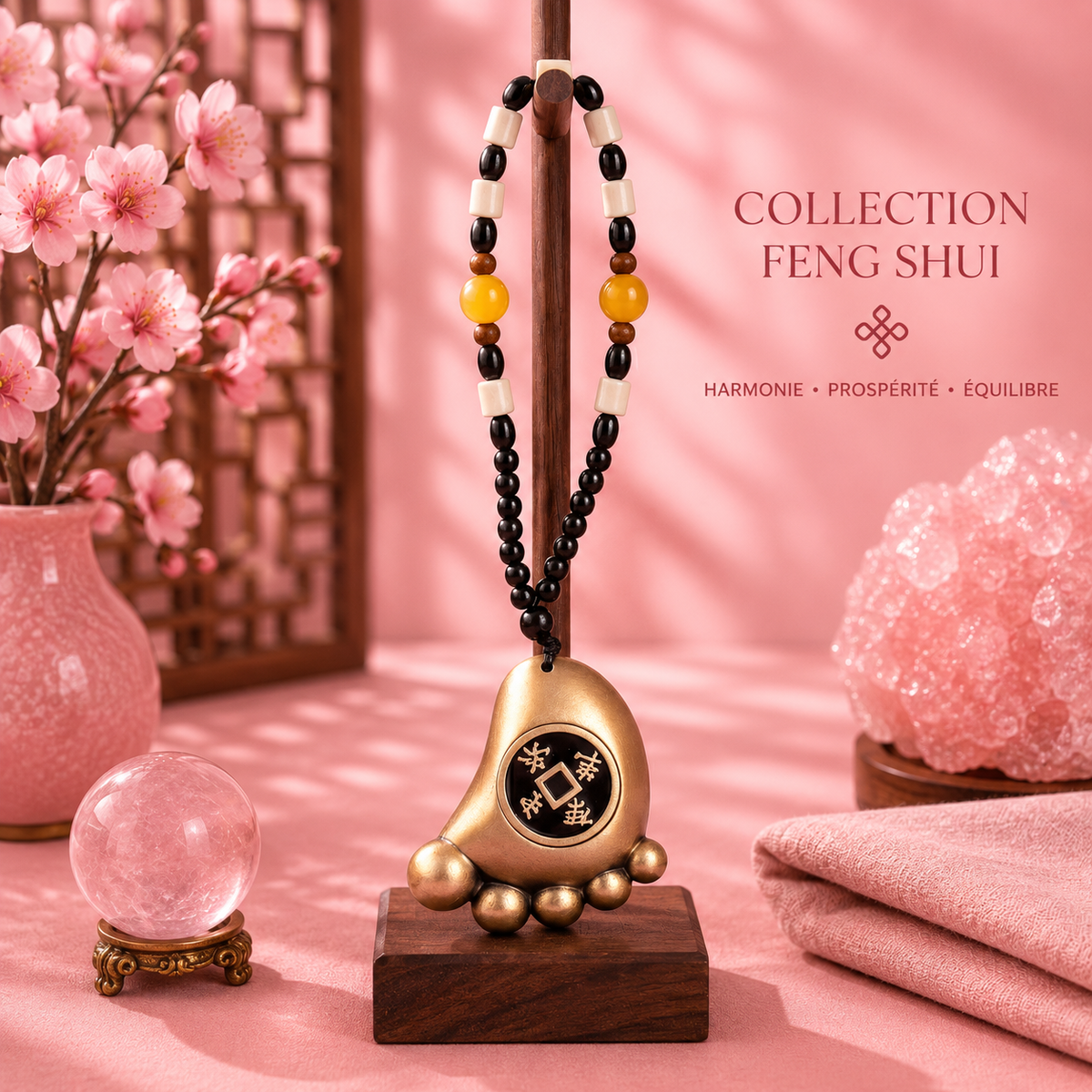 Suspension Feng shui – Amulette Pas vers la Richesse