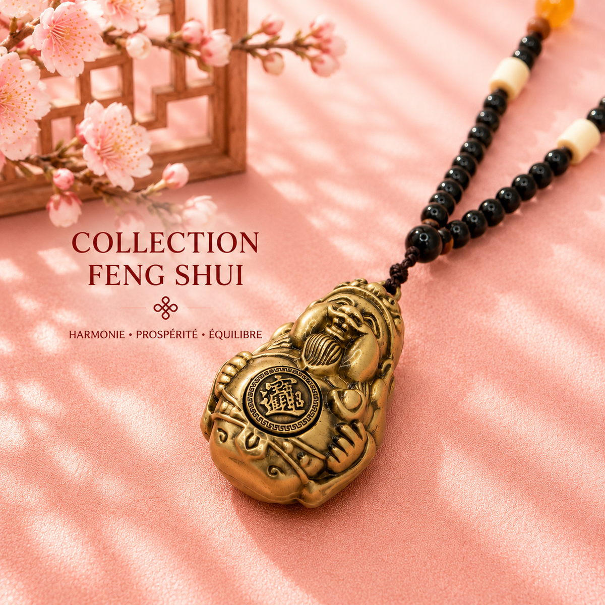 Suspension Feng shui – Dieu de la Richesse
