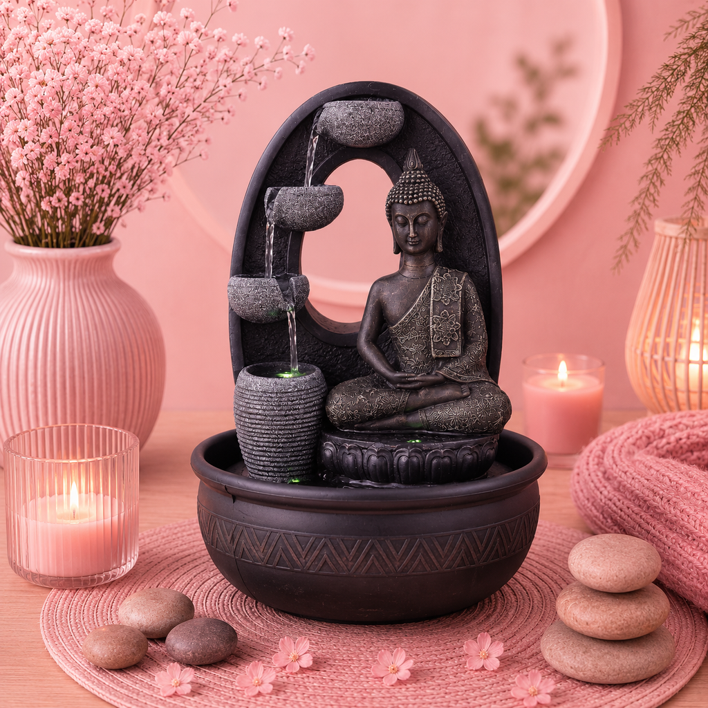 Fontaine Bouddha Harmonie (26x26x40 cm)