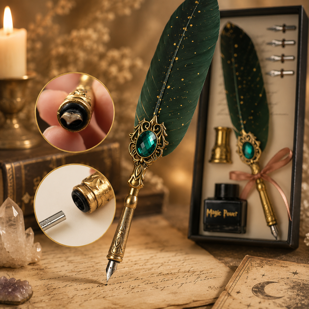 Coffret Stylo plume calligraphie vintage - Magic Power