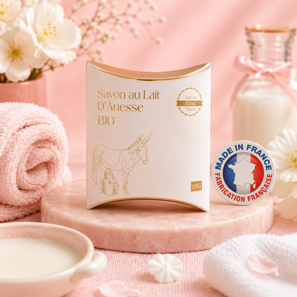 Savon au lait d'ânesse bio & huile d'argan - 25 g