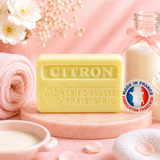 Savon au lait d'ânesse frais et CITRON - 100 g