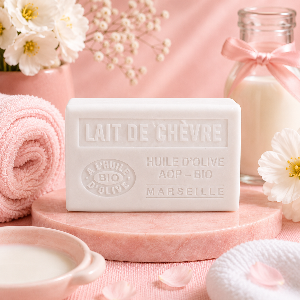 Savon à l'huile d'olive AOP - bio lait de chèvre - 125 g