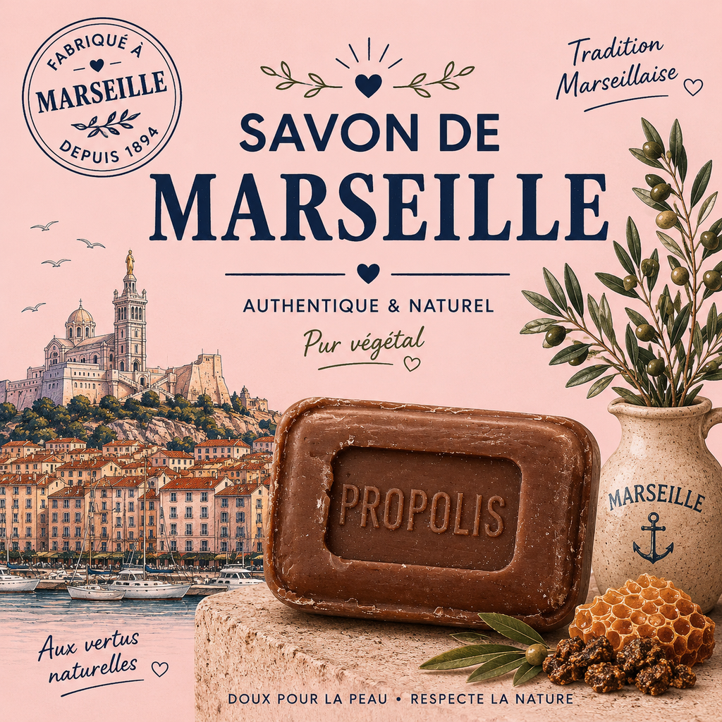 Savon parfumé Marseille - PROPOLIS - 100 g