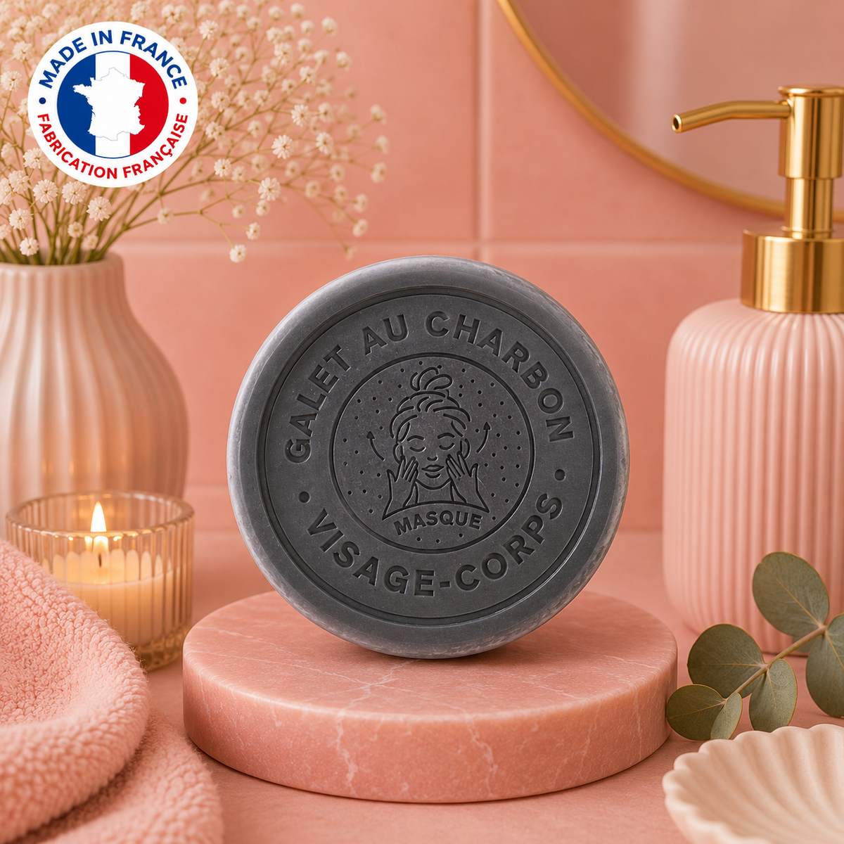 Masque visage et corps charbon au lait d'ânesse - 110 g