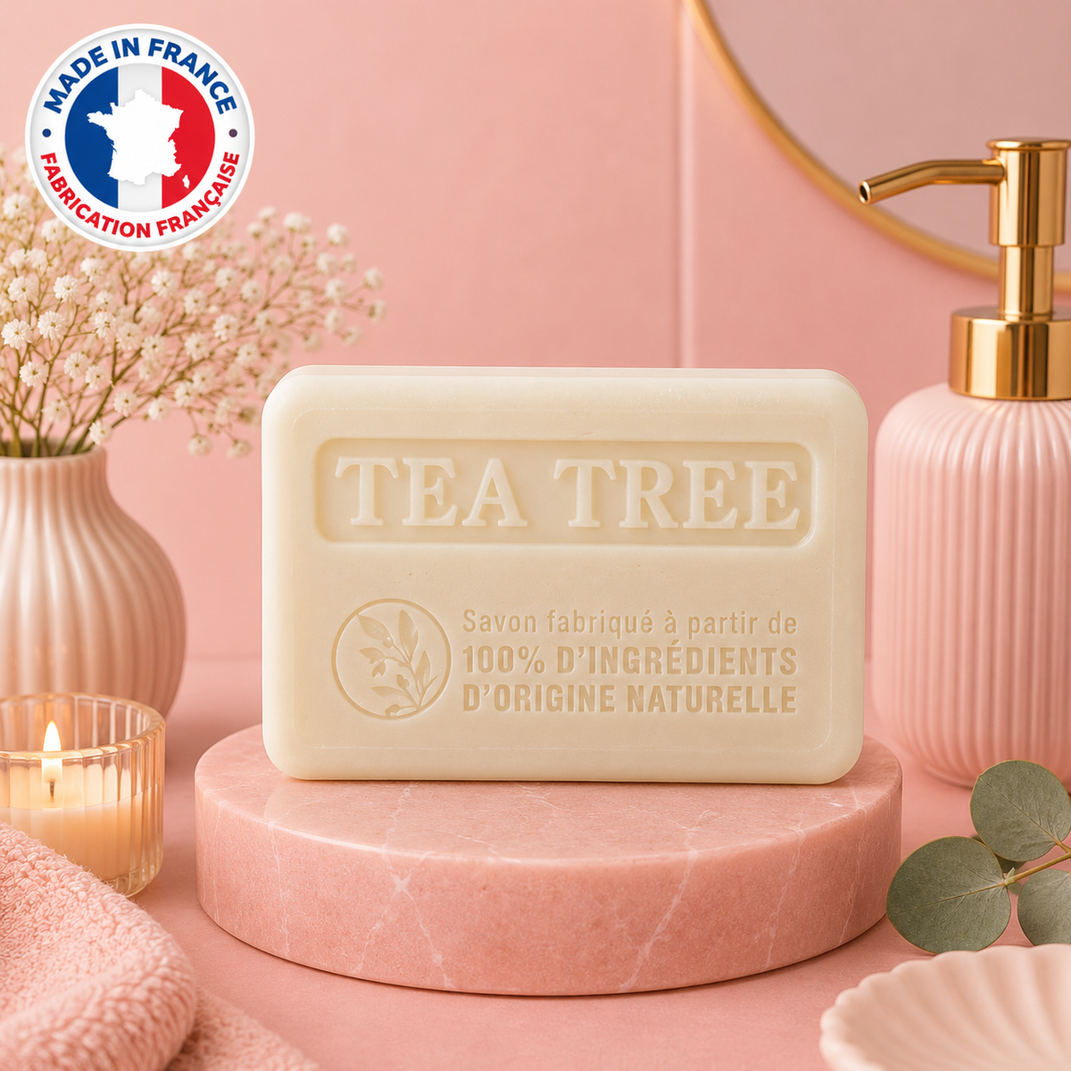 Savon au tea tree 100% naturel - 125 g