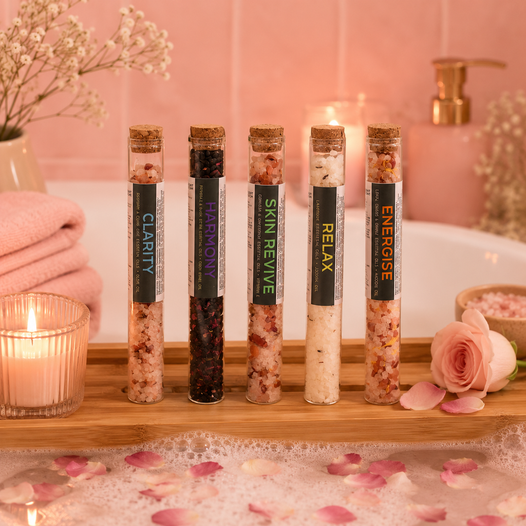 Coffret de 7 sels de bain en flacons