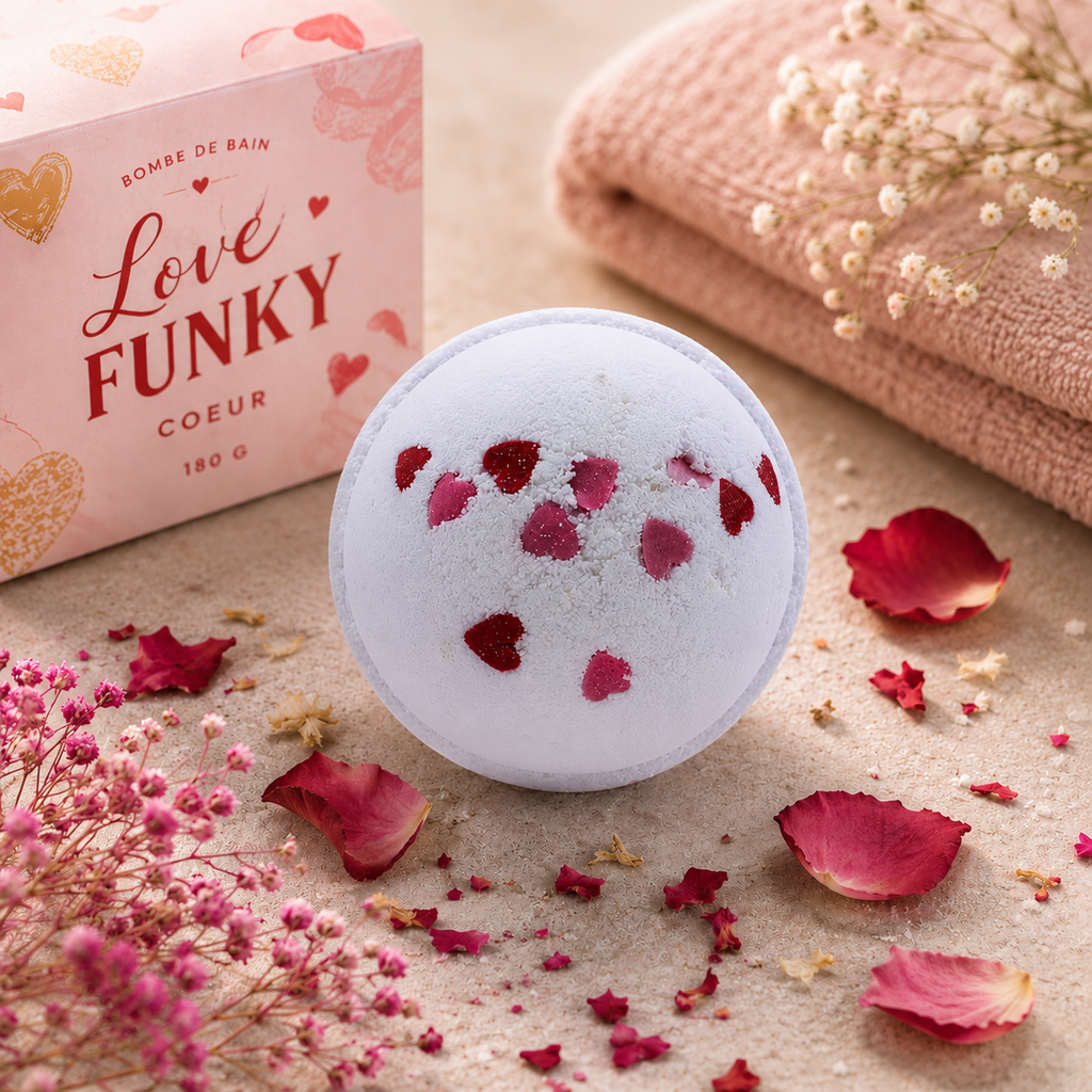 Bombe de bain Love Hearts - Fleurs sauvages