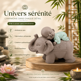 Statuette Bébé Bonze éléphant (13x6x9,5 cm)