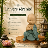 Statuette Bonze Gongfu 1 (8x5,5x12,7 cm)