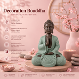 Statuette Bodhi vert (15x10x20 cm)
