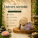 Statuette Bébé Bonze Rêveur (15x10,5x9 cm)