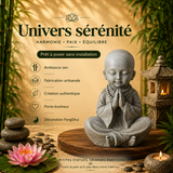 Statuette Bonze grise (8x6x12 cm)