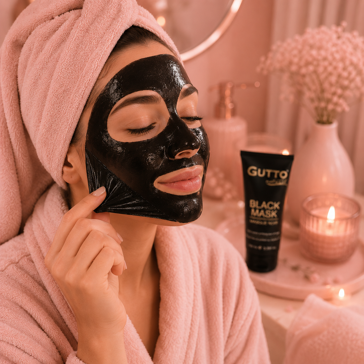 Masque peel-off au charbon - ANTI-POINTS NOIRS - 100 ml