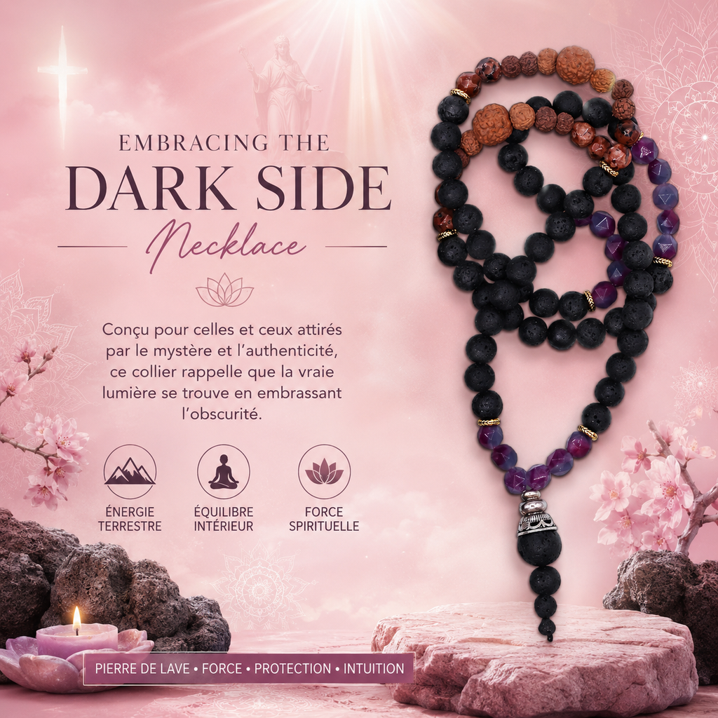 Collier essence du volcan - Embrasser le côté obscur
