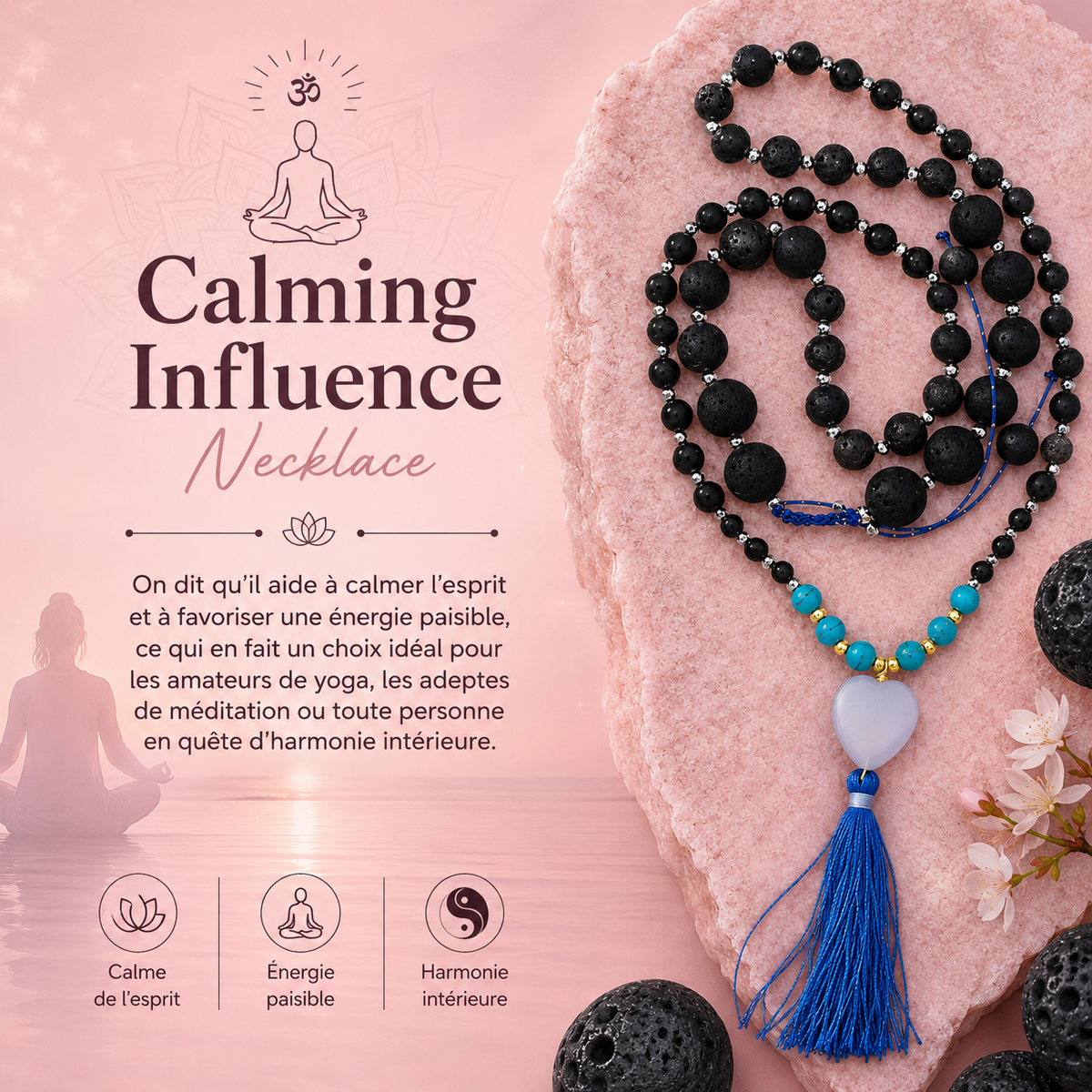 Collier essence du volcan - Influence calme