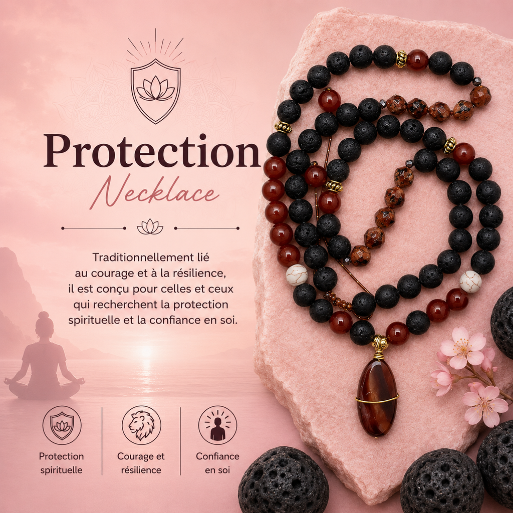 Collier essence du volcan - Protection