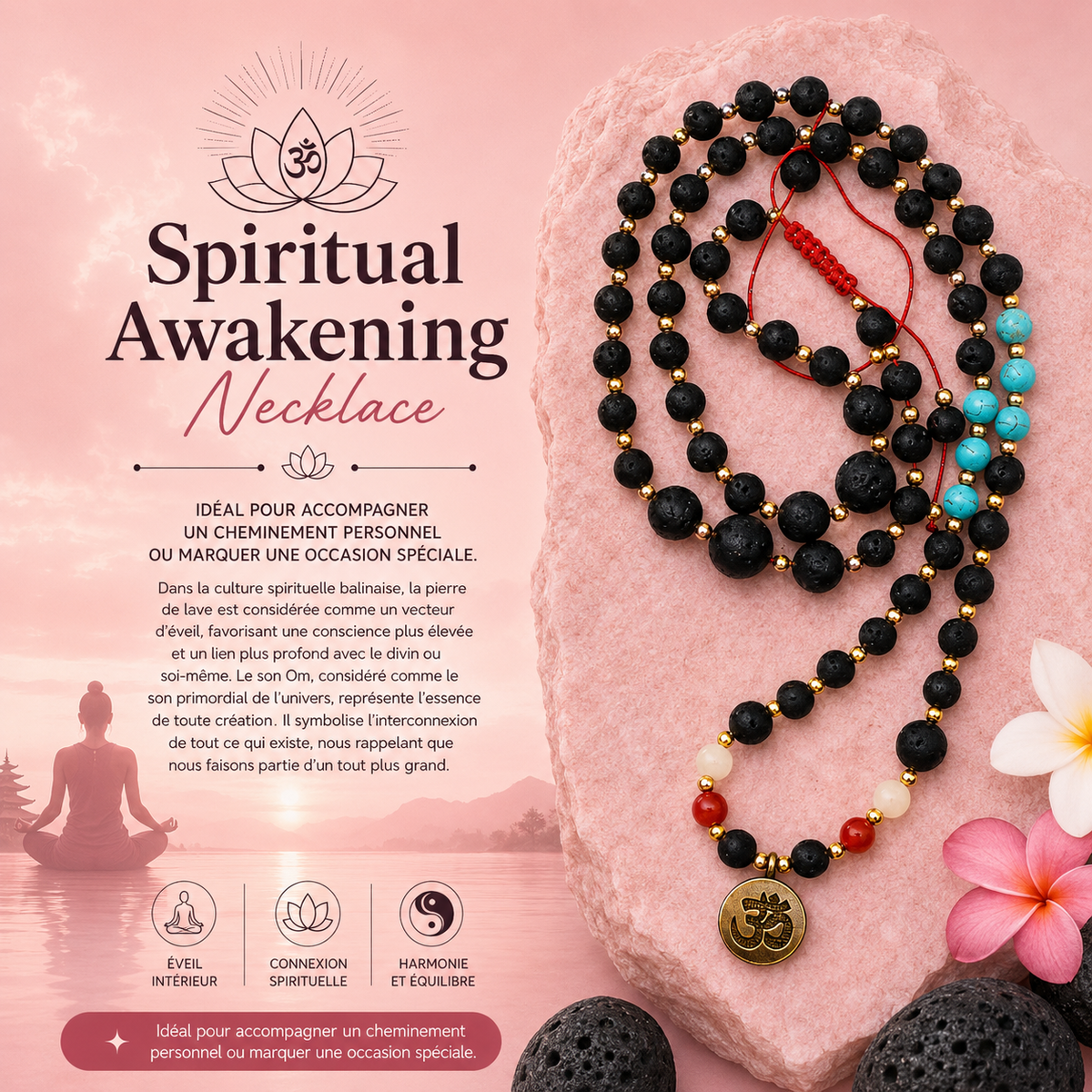 Collier essence du volcan - Éveil spirituel