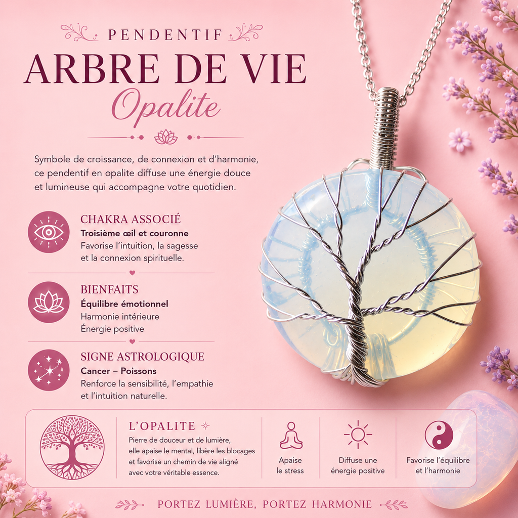 Collier Arbre de vie – Opalite