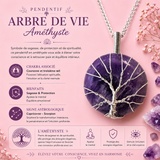 Collier Arbre de vie – Améthyste