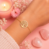 Bracelet Arbre de vie - Plaqué or 18K