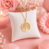 Pendentif Arbre de vie - Plaqué or 18K