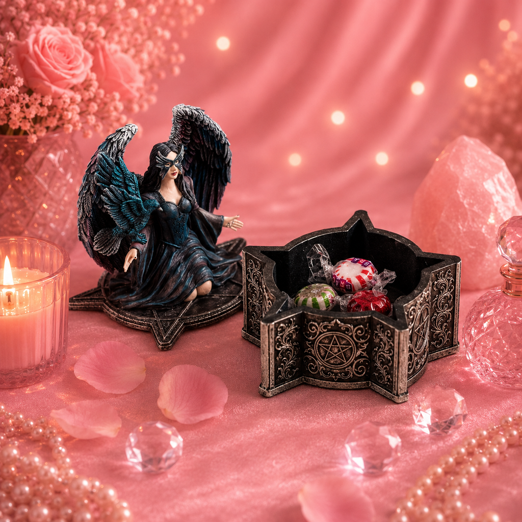 Boîte à bibelots Corbeau - par Anne Stokes