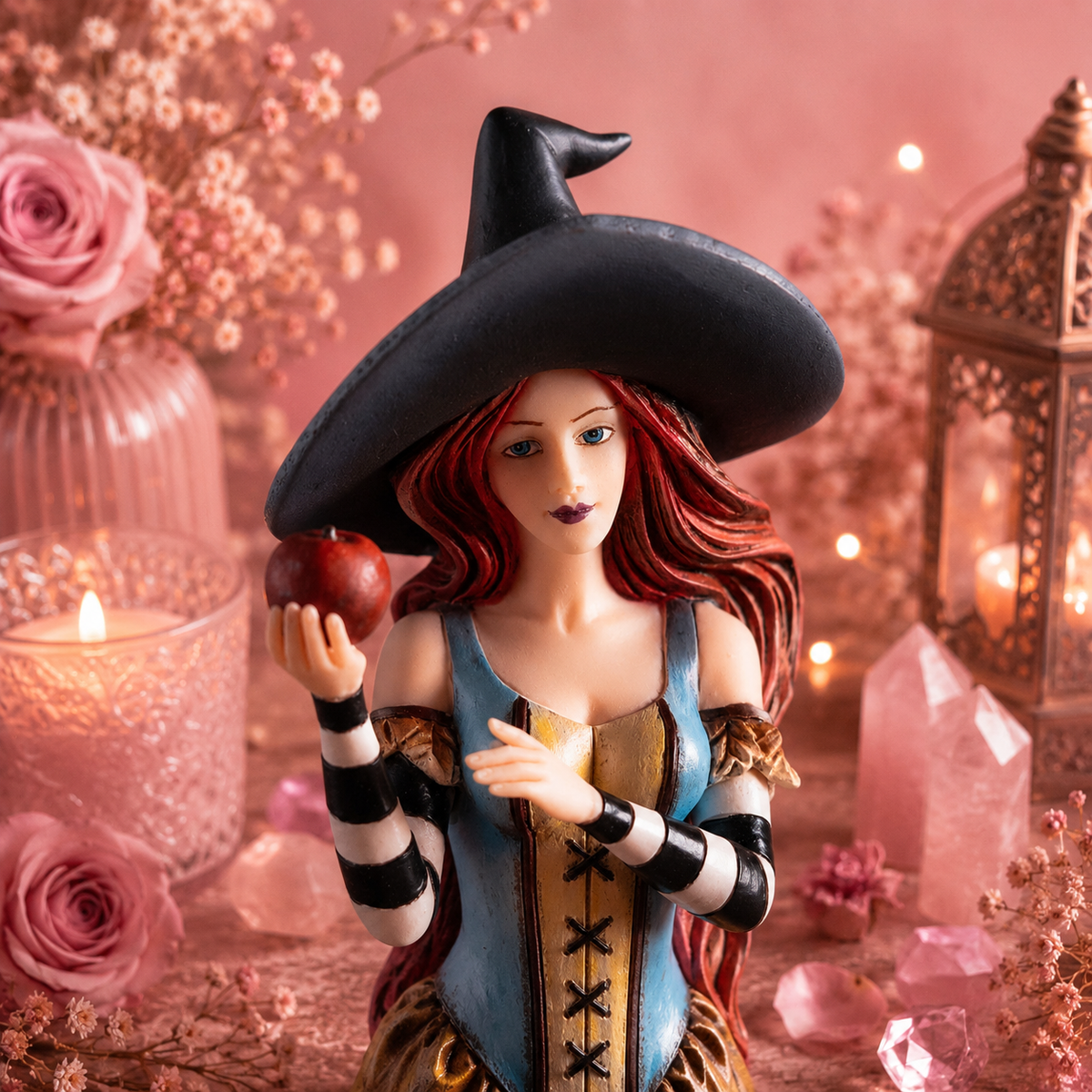 Sorcière à la pomme empoisonnée par Amy Brown (17x12x26,5 cm)