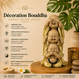 Statuette Bouddha Rieur superposé (10x7x18 cm)