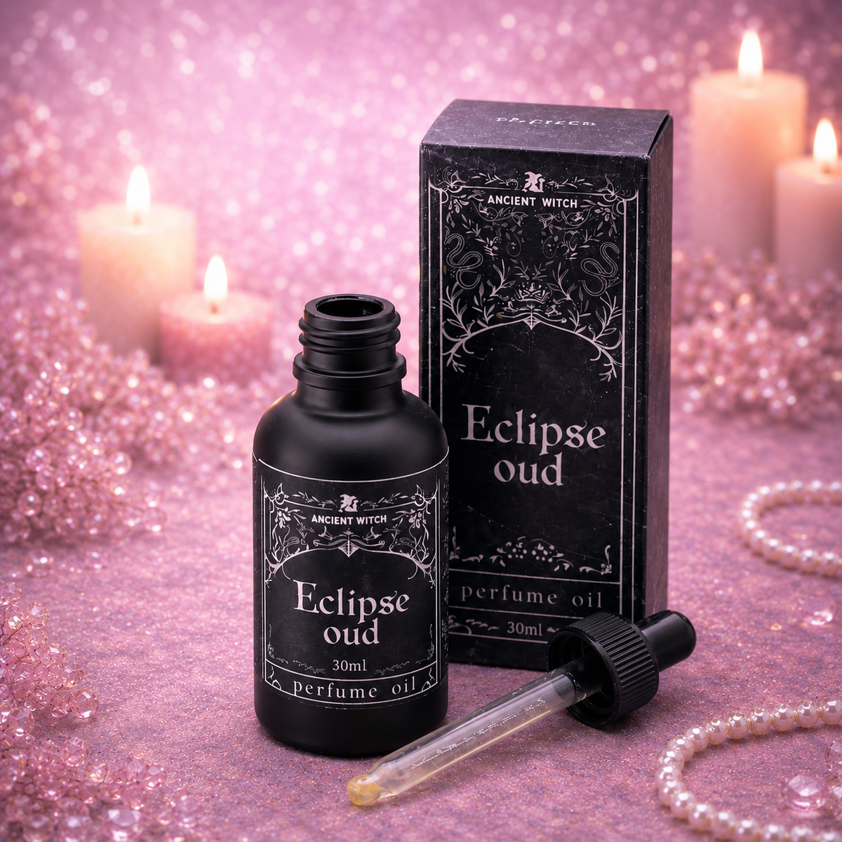 Huile parfumée de sorcière ancienne - Oud Éclipse - 30 ml