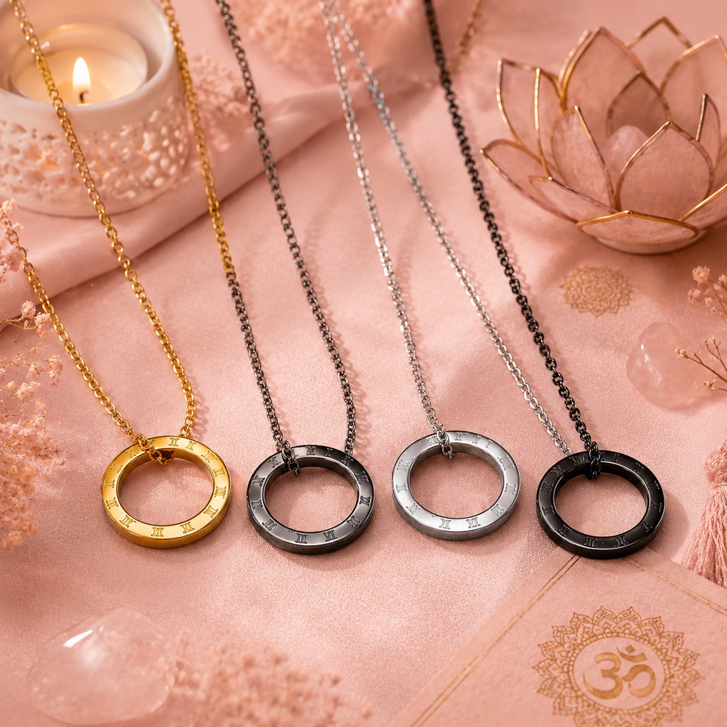 Collier Mobius en acier inoxydable pour homme (plusieurs couleurs)