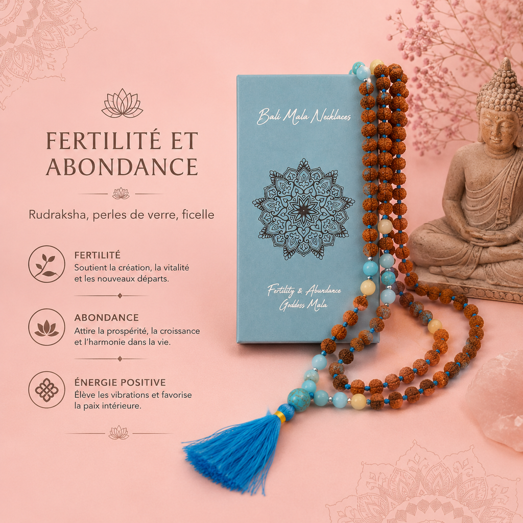 Collier Bali Mala - Fertilité et Abondance