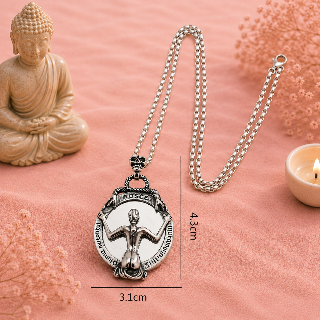 Collier "Face à soi" - Petit Miroir magique de l'âme & transformation