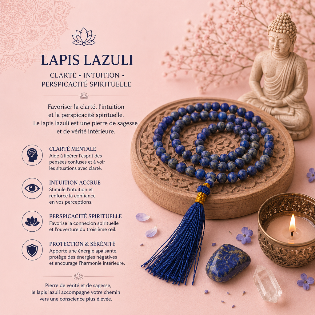 Mala 108 perles - Lapis