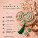 Mala 108 perles - Aventurine verte