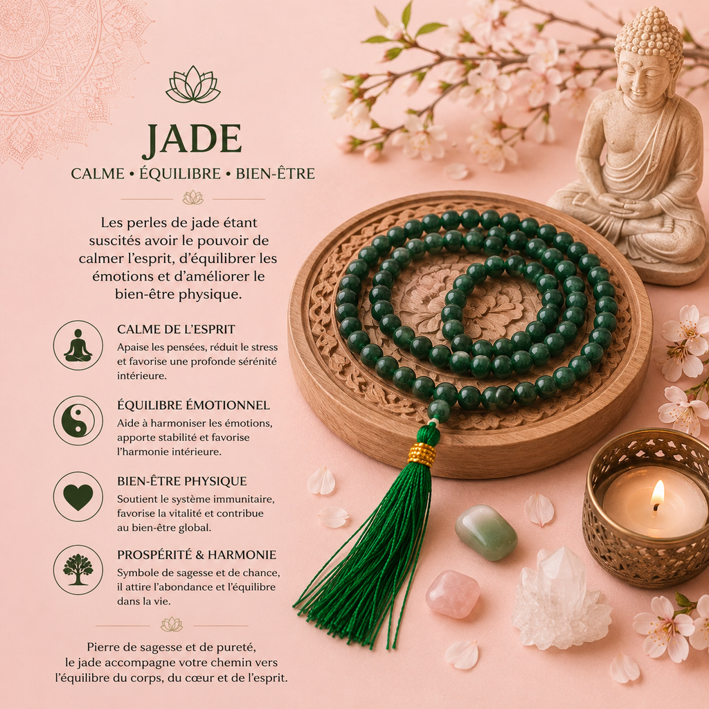 Mala 108 perles - Jade