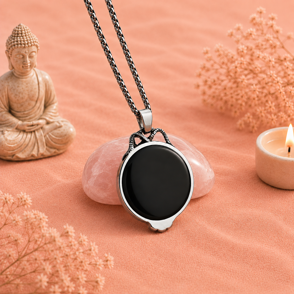 Collier "Face à soi" - Miroir magique de l'âme & transformation