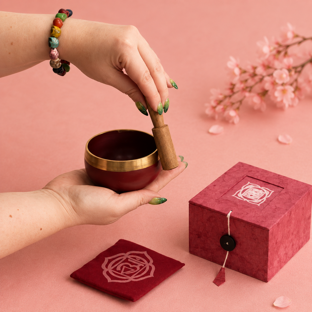 Bol chantant tibétain – Chakra RACINE