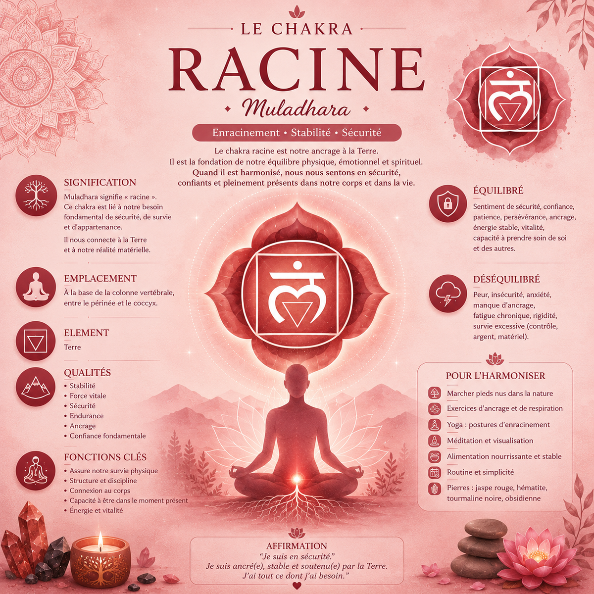 Bol chantant tibétain – Chakra RACINE