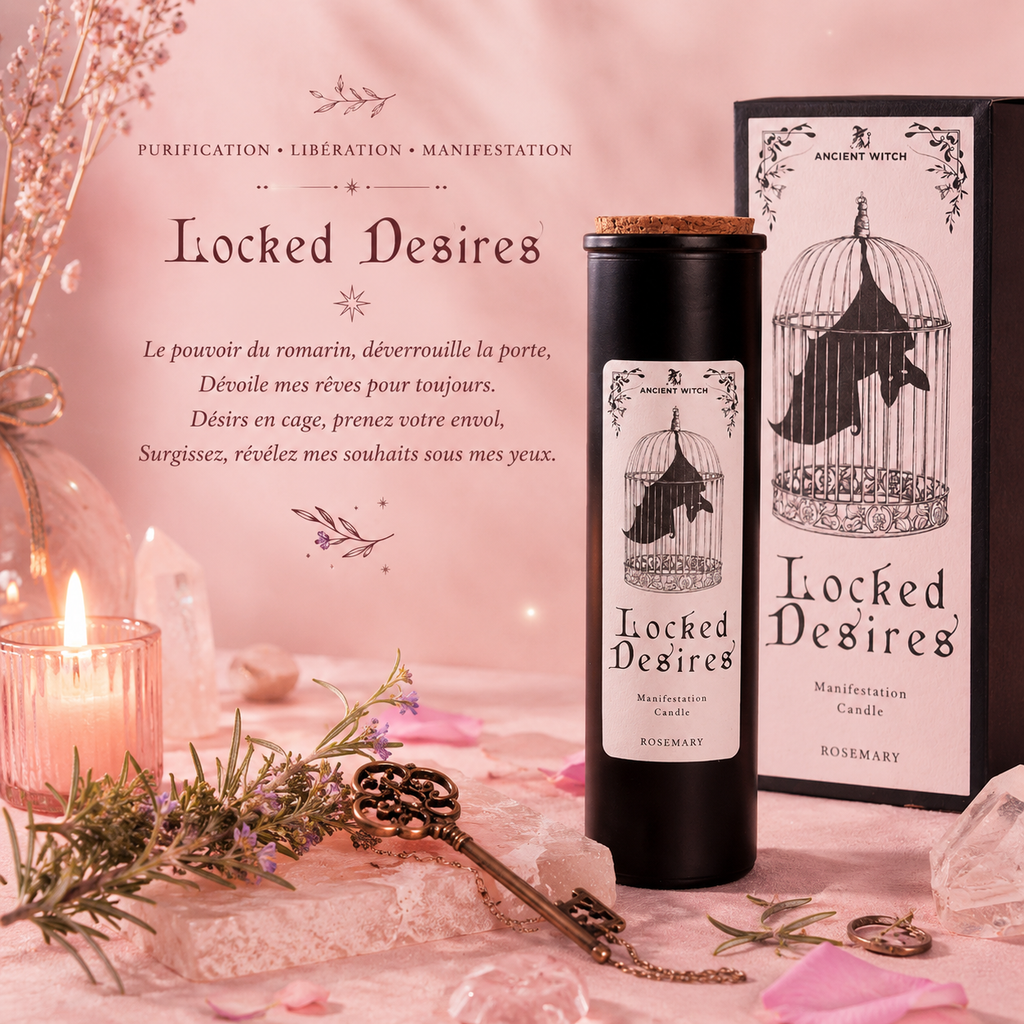 Bougie de purification de sorcière ancestrale - Désirs enchaînés - Manifestation