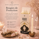 Bougies magiques manifestes – Ivoire - Protection (pack de 12)