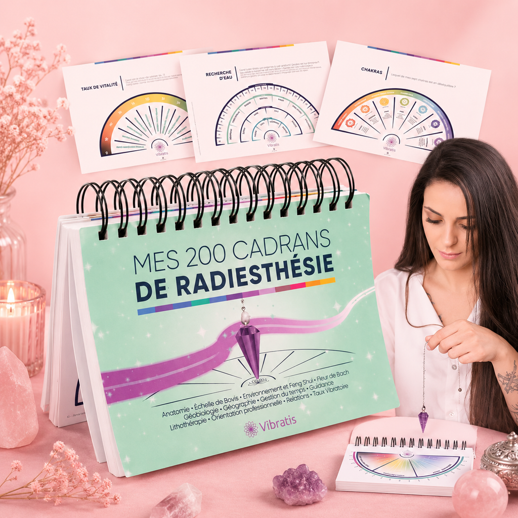 Livre de 200 planches de radiesthésie - Livre de cadrans pour pendule