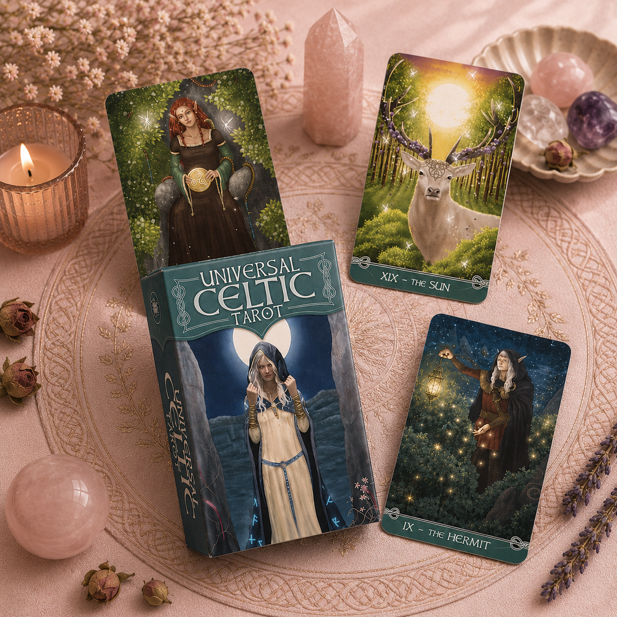 Mini cartes de tarot celtiques universelles