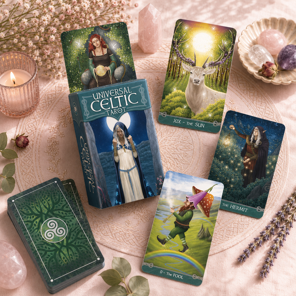 Mini cartes de tarot celtiques universelles