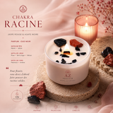 Bougie de cristal - Chakra Racine