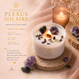 Bougie de cristal - Chakra du Plexus solaire